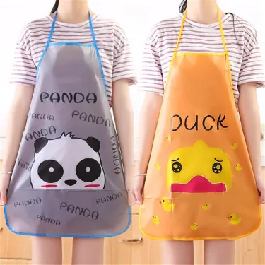 1 Pc Cartoon Character Waterproof Kitchen Aprons